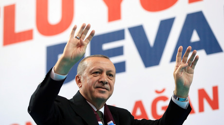 Le président turc Recep Tayyip Erdogan à Trabzon, le 25 mars 2018