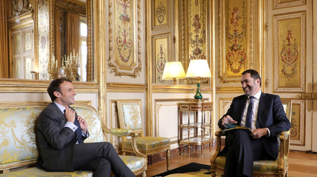 Emmanuel Macron et Christophe Castaner le 20 novembre 2017 à l'Elysée. (image d'illustration)