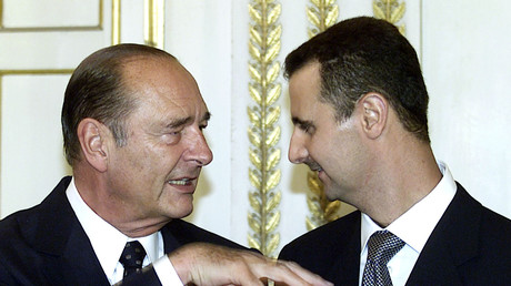 Jacques Chirac et Bachar el-Assad, en juin 2001 à Paris