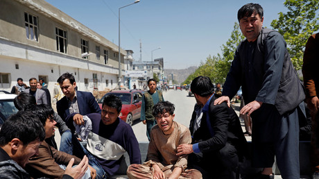 Des proches des victimes de l'attentat à Kaboul
