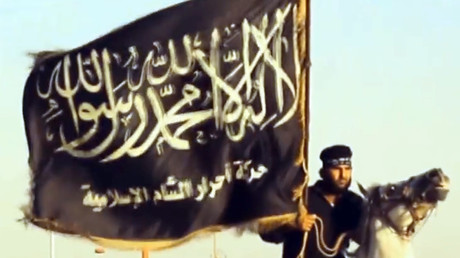 Capture d'image d'une vidéo de propagande de l'Etat islamique, téléchargée en septembre 2013. 