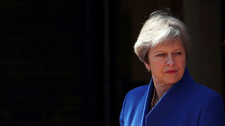 Le Premier ministre du Royaume-Uni Theresa May, en avril 2018
