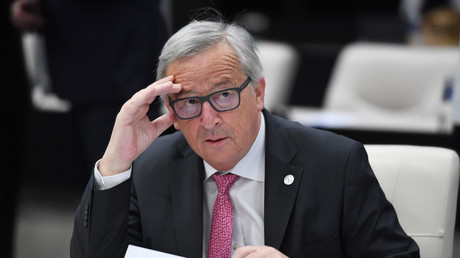 Jean-Claude Juncker au sommet européen de Sofia en Bulgarie le 17 mai 2018
