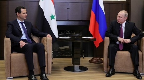Bachar el-Assad et Vladimir Poutine le 17 mai à Sotchi, en Russie