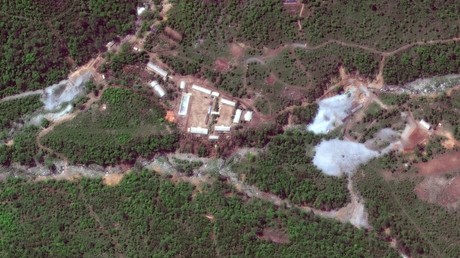 Le site nucléaire de Punggye-ri, photographié le 23 mai