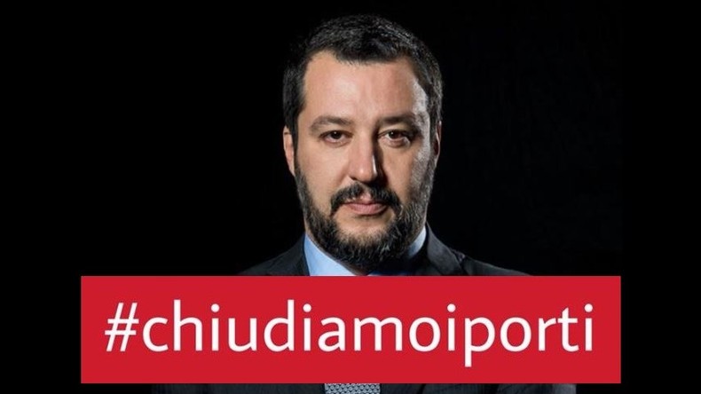 #NousFermonsLesPorts: contre l'arrivée d'un bateau de migrants en Italie, Salvini annonce la couleur