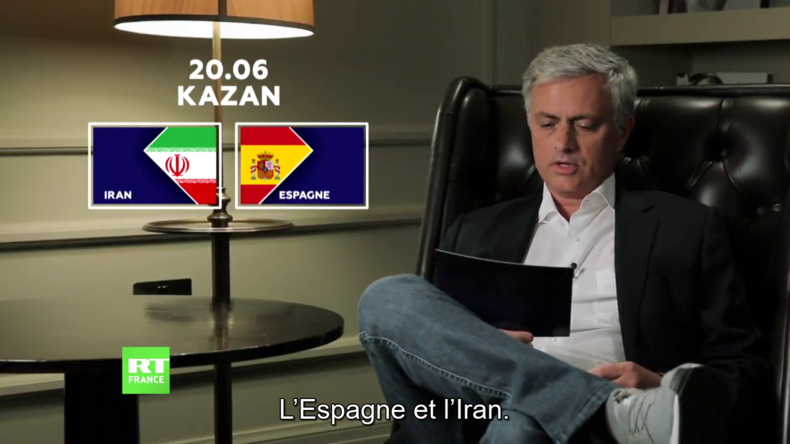 Découvrez le pronostic de José Mourinho pour le match Iran-Espagne (VIDEO)