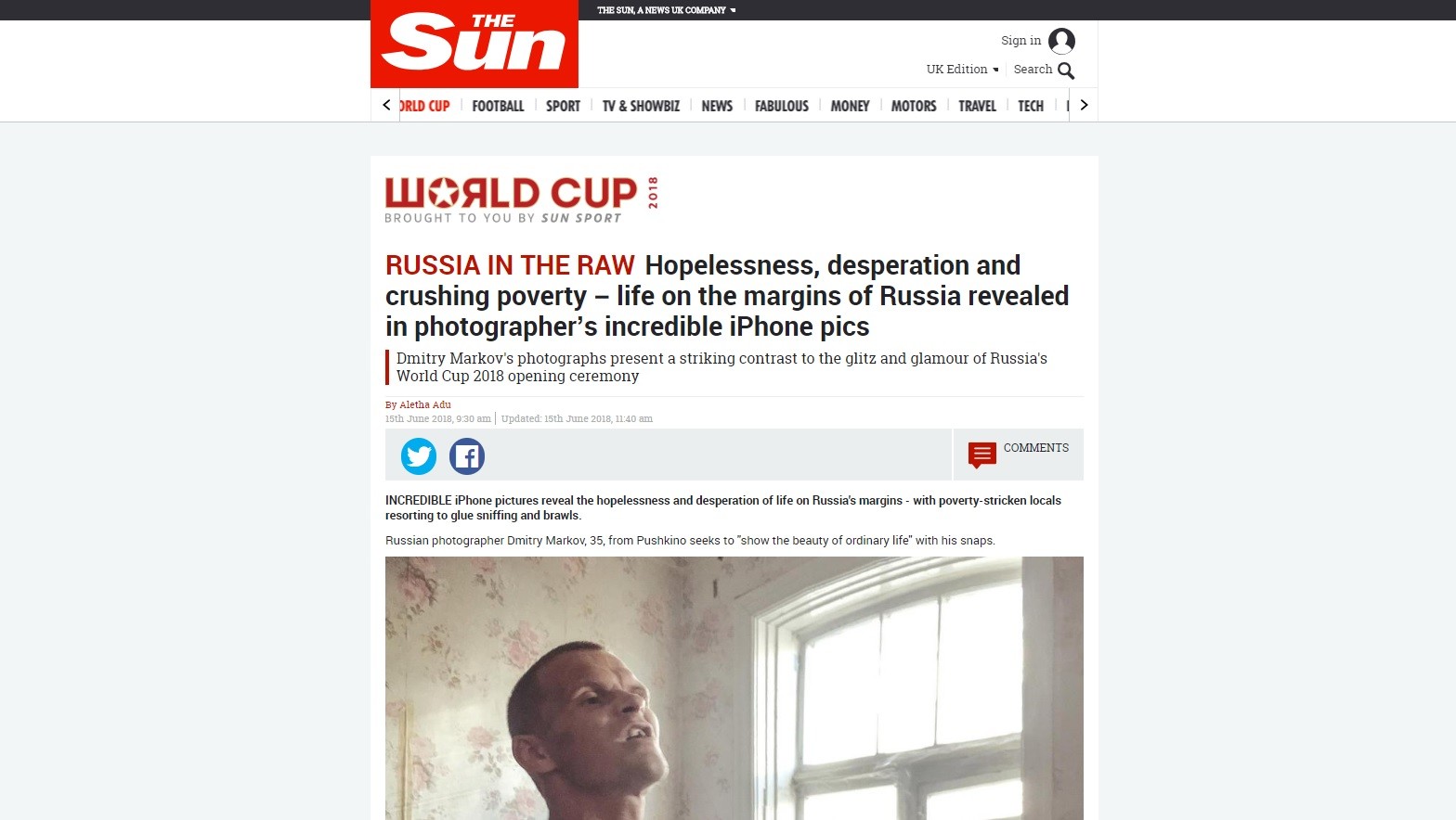 «La Russie à l'état brut» : un photographe raconte comment The Sun a utilisé ses images malgré lui
