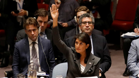 L'ambassadeur des Etats-Unis à l'ONU Nikki Haley, le 1er juin