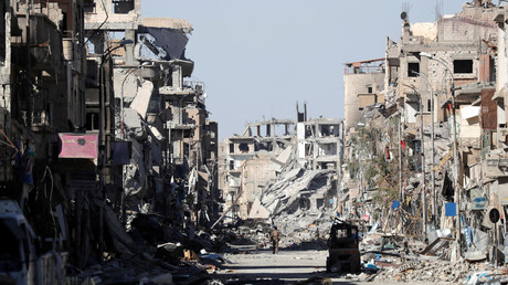 Le centre dévasté de Raqqa, en octobre 2017
