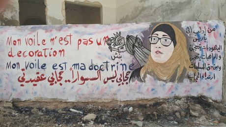 Maryam Pougetoux s'attire des soutiens jusque sur les murs d'Idleb, en Syrie