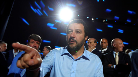 Matteo Salvini, le ministre de l'Intérieur italien, le 7 juin 2018