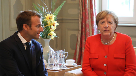 Emmanuel Macron et Angela Merkel, le 19 juin 2018, photo ©Ludovic MARIN / AFP 