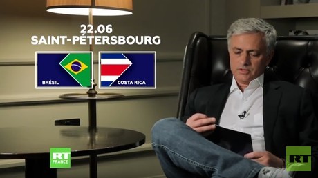 José Mourinho livre son pronostic pour le match entre le Brésil et le Costa Rica (VIDEO)