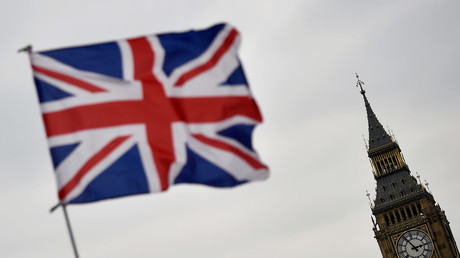 Image d'illustration : un drapeau britannique flotte devant le Big Ben
