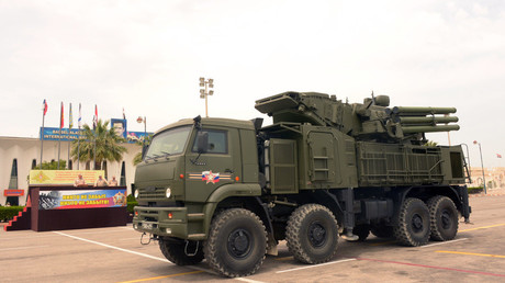 Système de défense aérienne Pantsir-S1 à la base aérienne de Hmeimim.