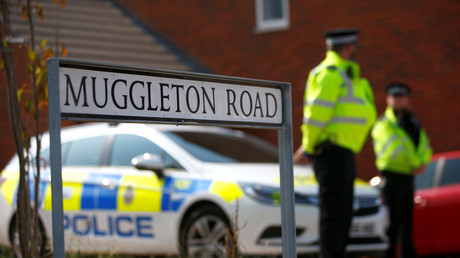 Des policiers à Muggleton Road, Amesbury (illustration)