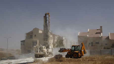 Une maison en construction dans la colonie israélienne d'Adam, près de Ramallah, en 2010 (illustration)
