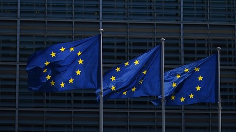 Des drapeaux de l'Union européenne à Bruxelles (illustration).
