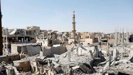 Le vieux quartier de Raqqa en Syrie, lors de la bataille pour la prise de la ville en 2017 entre l'Etat Islamique et les forces syriennes (image d'illustration).
