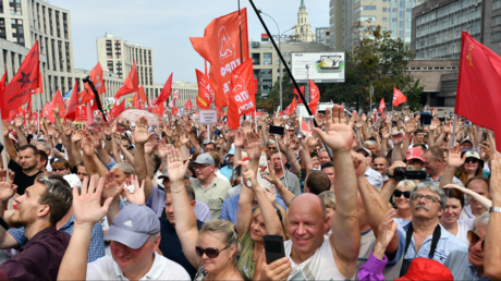 Des milliers de Russes manifestent contre la réforme des retraites