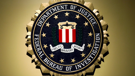 Le blason de la police fédérale américaine au siège du FBI (image d'illustration).