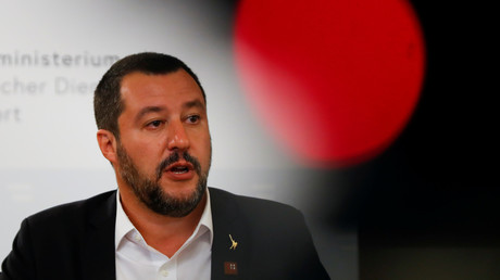 Le ministre de l'Intérieur italien Matteo Salvini, le 14 septembre 2018 (image d'illustration).