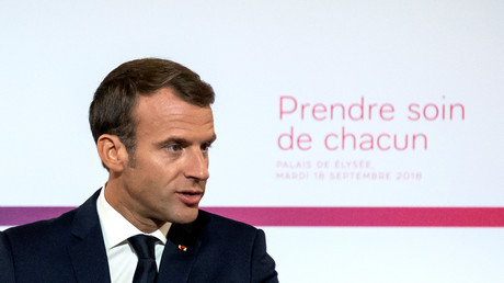Emmanuel Macron présentant la future réforme de santé le 18 septembre 2018 au Palais de l'Elysée (image d'illustration).
