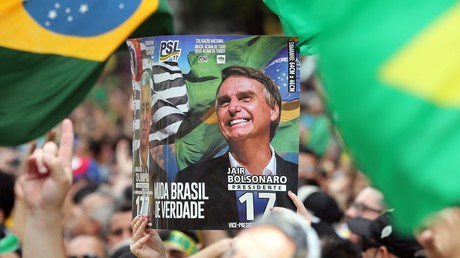 Partisans du candidat nationaliste Jair Bolsonaro, à Sao Paulo le 30 septembre 2018.