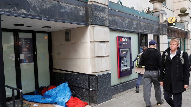 Un habitant du Royaume-Uni sur 200 est sans-abri
