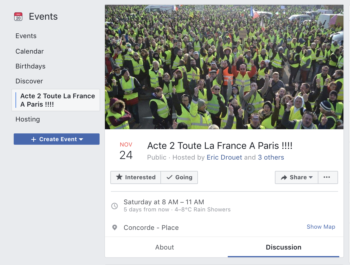 «Acte 2» : les «gilets jaunes» prévoient de converger vers Paris le 24 novembre