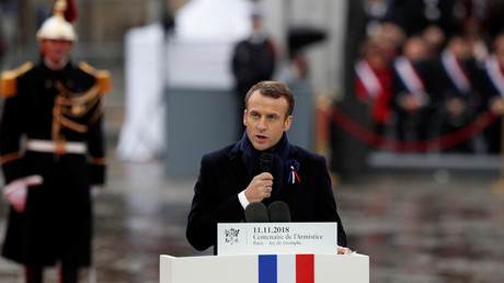 Emmanuel Macron le 11 novembre 2018.