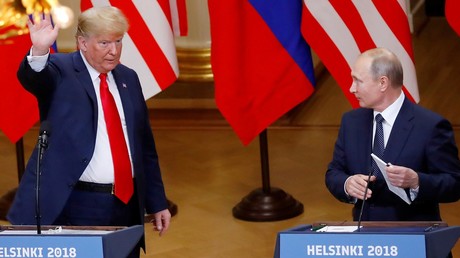 Donald Trump et Vladimir Poutine à Helsinki début novembre 2018.