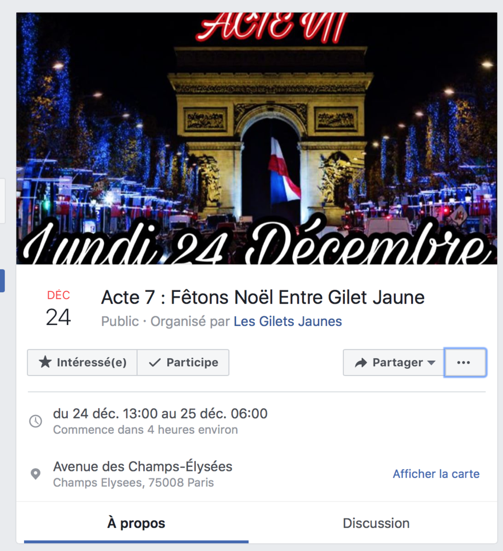 Noël, Nouvel an : les Gilets jaunes passeront-ils les fêtes sur les Champs-Elysées ?