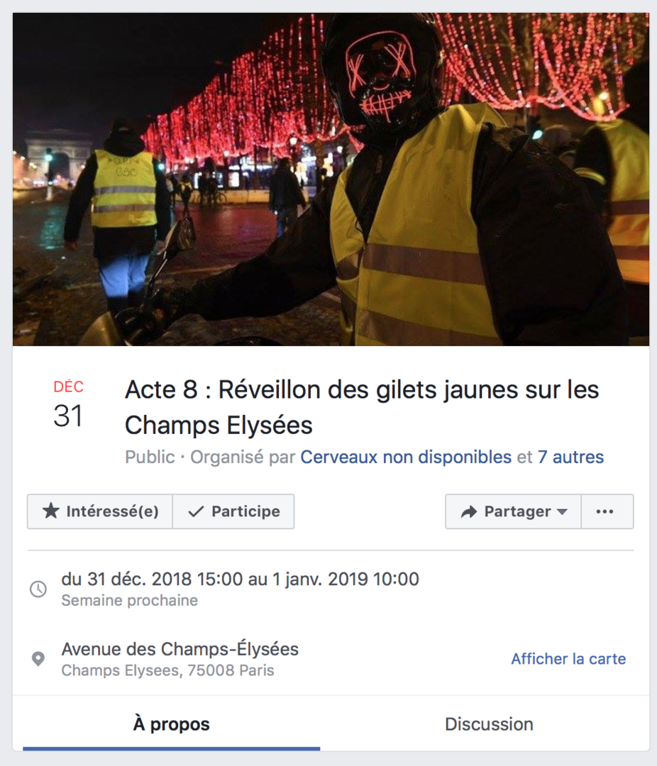 Noël, Nouvel an : les Gilets jaunes passeront-ils les fêtes sur les Champs-Elysées ?