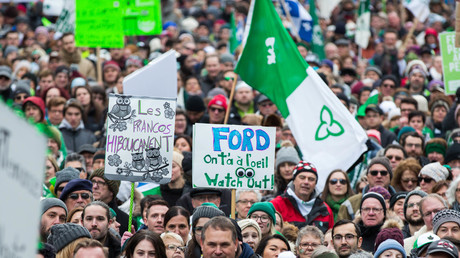Canada : des milliers de francophones en colère contre le gouvernement de l'Ontario