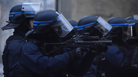 Une brigade de la police anti-émeute se déploie à Bordeaux, le 15 décembre 2018 (image d'illustration). 