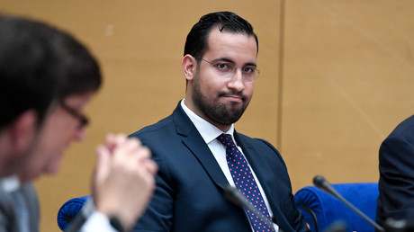 Alexandre Benalla devant la commission d'enquête du Sénat le 19 septembre 2018.
