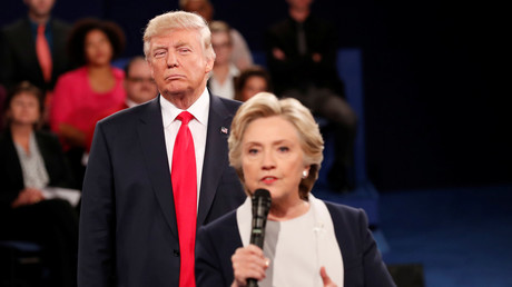 Donald Trump et Hillary Clinton lors d'un débat, le 9 octobre 2016.