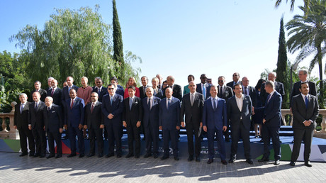 La délégation présente à la conférence de Palerme sur la Libye, le 13 novembre 2018 (image d'illustration).