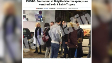Emmanuel et Brigitte Macron aperçus à Saint-Tropez