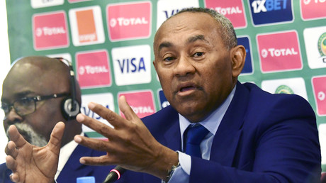 Le président de la Confédération africaine de football (CAF), Ahmad Ahmad a annoncé que l'Egypte serait l'hôte de la prochaine Coupe d'Afrique des Nations  (CAN), lors d'une conférence de presse tenue dans un hôtel de Dakar, le 8 janvier 2019.