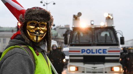 Lors de la mobilisation des Gilets jaunes, le 5 janvier 2019 à Paris (image d'illustration).