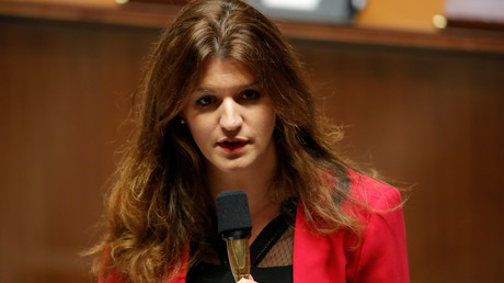 Marlène Schiappa prend la parole à l'Assemblée national, le 27 novembre 2018 (image d'illustration). 