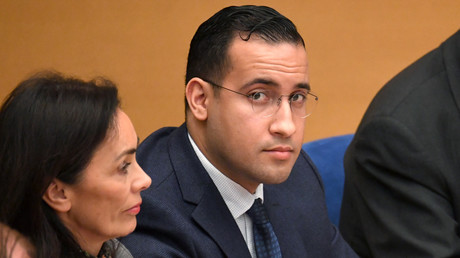 Alexandre Benalla en commission d'enquête au Sénat le 21 janvier 2019.
