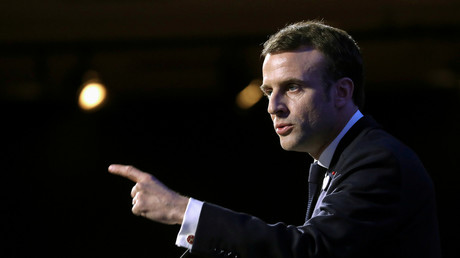 Emmanuel Macron lors de son discours au 34e dîner du CRIF le 20 février.
