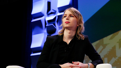 Chelsea Manning prononce un discours au festival South by Southwest à Austin, Texas, États-Unis, le 13 mars 2018.  