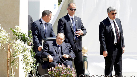 Le président algérien Abdelaziz Bouteflika à Alger le 9 avril 2018.