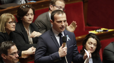 Fabien Di Filippo lors d'une séance des questions au gouvernement à l'Assemblée nationale (image d'illustration).