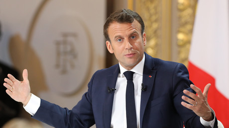 Emmanuel Macron à l'Elysée, le 25 avril (image d'illustration).